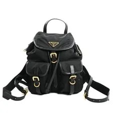 Prada — Prada Backpack Daypack Triangle Logo 1BZ677 — Handbag — resale