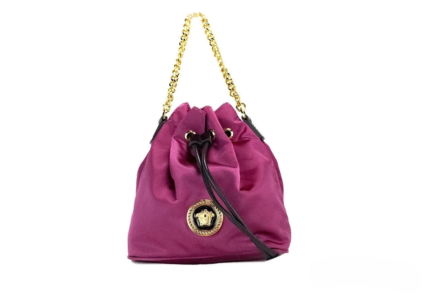 Versace — Versace Small Dahlia Medusa Pendant Bucket Chain Crossbody — Handbag — resale
