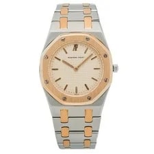 Audemars Piguet Royal Oak Quartz Two-Tone Stainless Steel Cream Tapisserie Dial