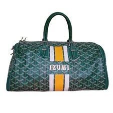 Goyard — Goyard Croisiere 40 Boston Marquage Herringbone Auth — Handbag — resale
