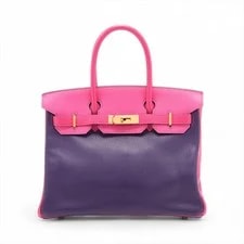 Hermès — Hermès Birkin 30 le Tournay Mysore Tyrian X Iris Metal Fittings — Handbag — resale