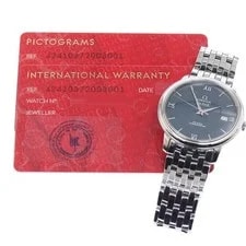 Omega — Omega DE Ville Prestige 424.10.37.20.03.001 37mm SS Navy #C7701 — Watch — resale