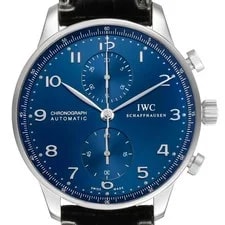 IWC — IWC Portugieser Classic Blue Dial Steel IW371491 Box Card — Watch — resale