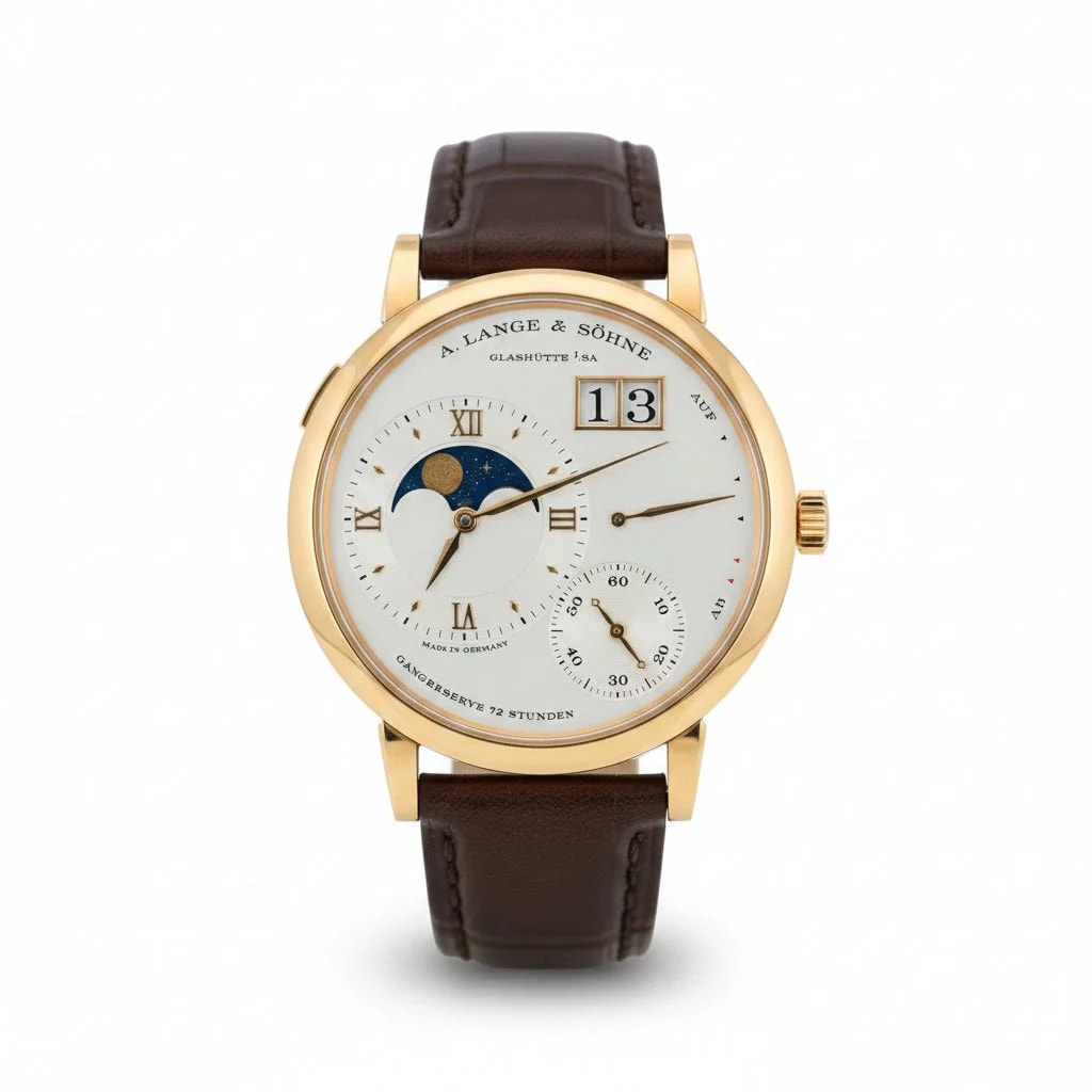Worldofluxuryus — A. Lange &Amp; Söhne Grand Lange 1 Moon Phase 18k Rose Gold 139.032 — Watch — resale