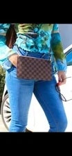 Louis Vuitton — Louis Vuitton Neverfull Pochette *New* W/crossbody Strap -Microchip — Handbag — resale