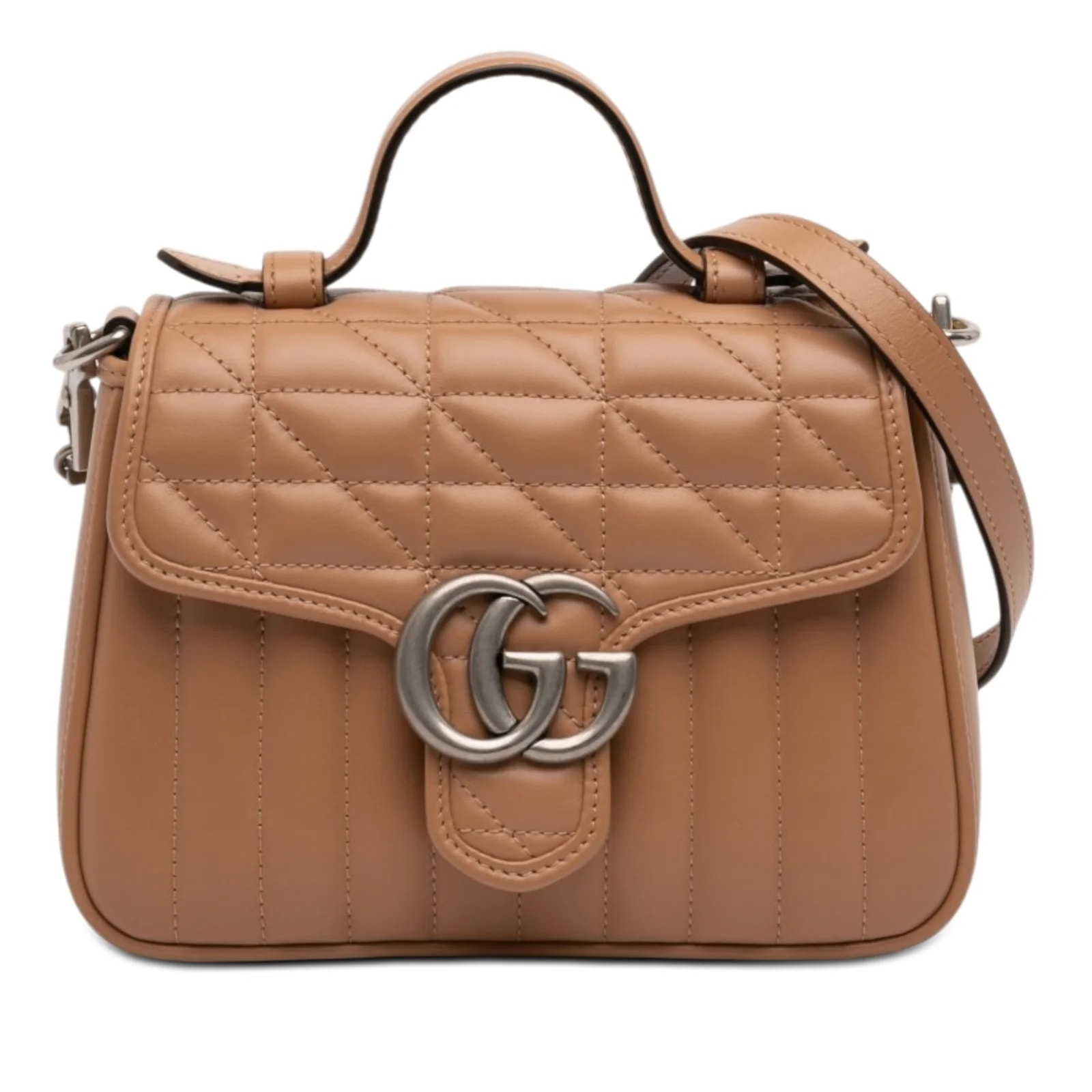 Mini GG Marmont Matelasse Aria Top Handle