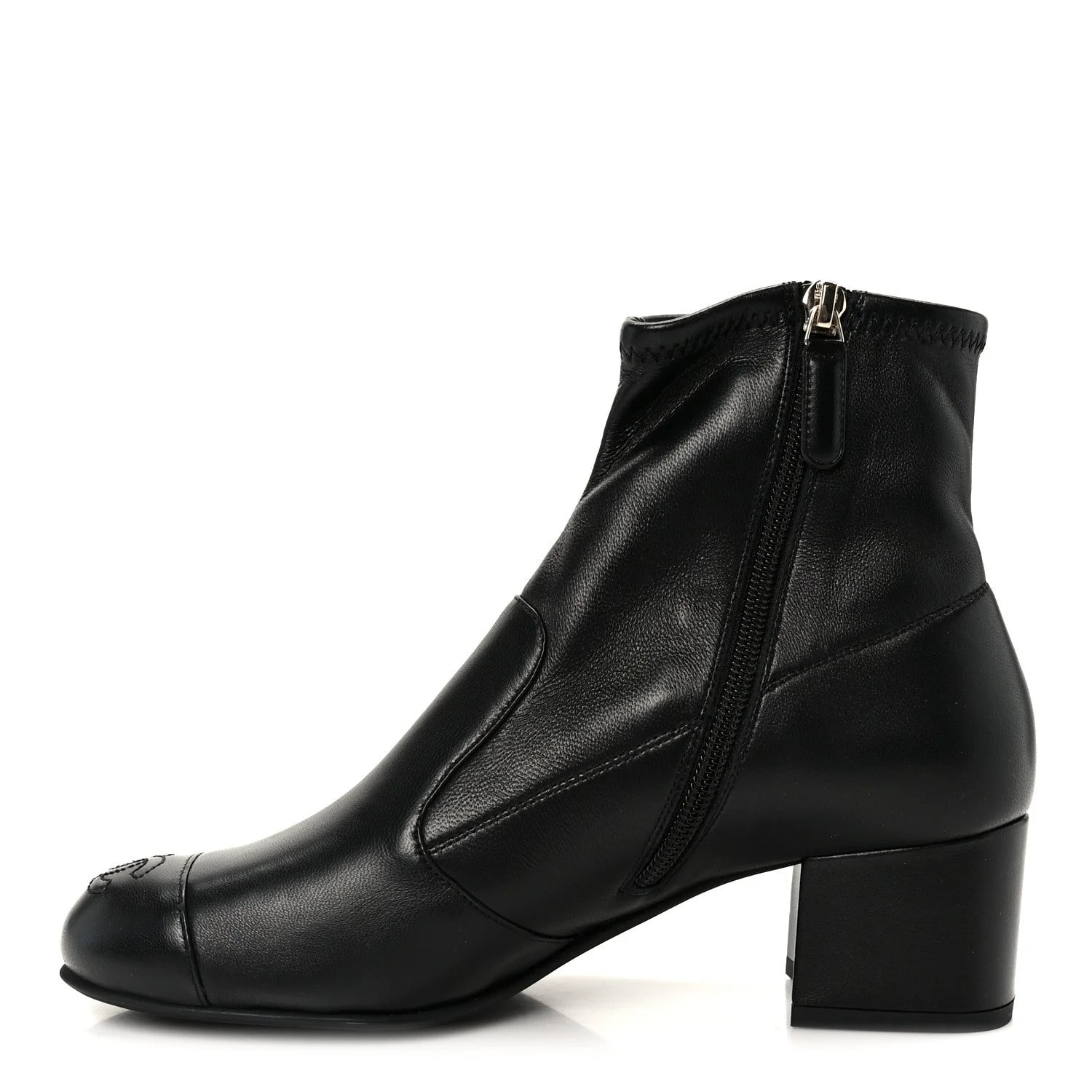 Chanel — Stretch Cap Toe CC Uniform Short 38 — Designer Shoe — resale