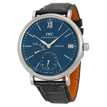 IWC — Portofino Blue Dial Hand Wound Eight Days IW510106 — Watch — resale