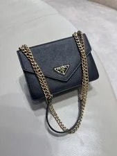 Prada — Prada Envelope Flap Chain Crossbody Auth — Handbag — resale