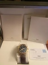 IWC — IWC Pilot Chronograph 18K Rose Gold 42mm Chronograph Black Dial! — Watch — resale