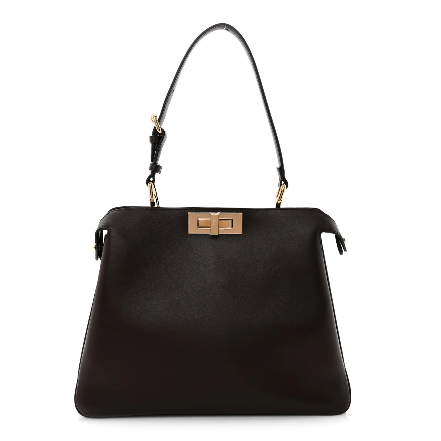 Fendi — Vitello Medium Soft Peekaboo Dark — Handbag — resale