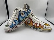 Dolce & Gabbana — Dolce & Gabbana Portofino Graffiti Size 10 US 11 — Sneaker — resale