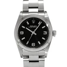 Rolex — Rolex Oyster Perpetual 77080 31mm Stainless Steel Black #WW3653 — Watch — resale