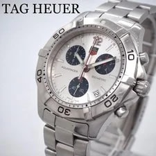 Tag Heuer — 730 Working Tag Heuer Aquaracer Chronograph Silver — Watch — resale
