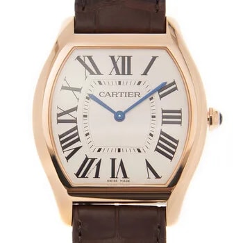 Cartier — Tortue Silver Dial 18k White Gold WGTO0003 — Watch — resale