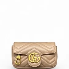 Gucci — Gucci Matelasse Super Mini GG Marmont Nude (qy090126b8r) — Handbag — resale