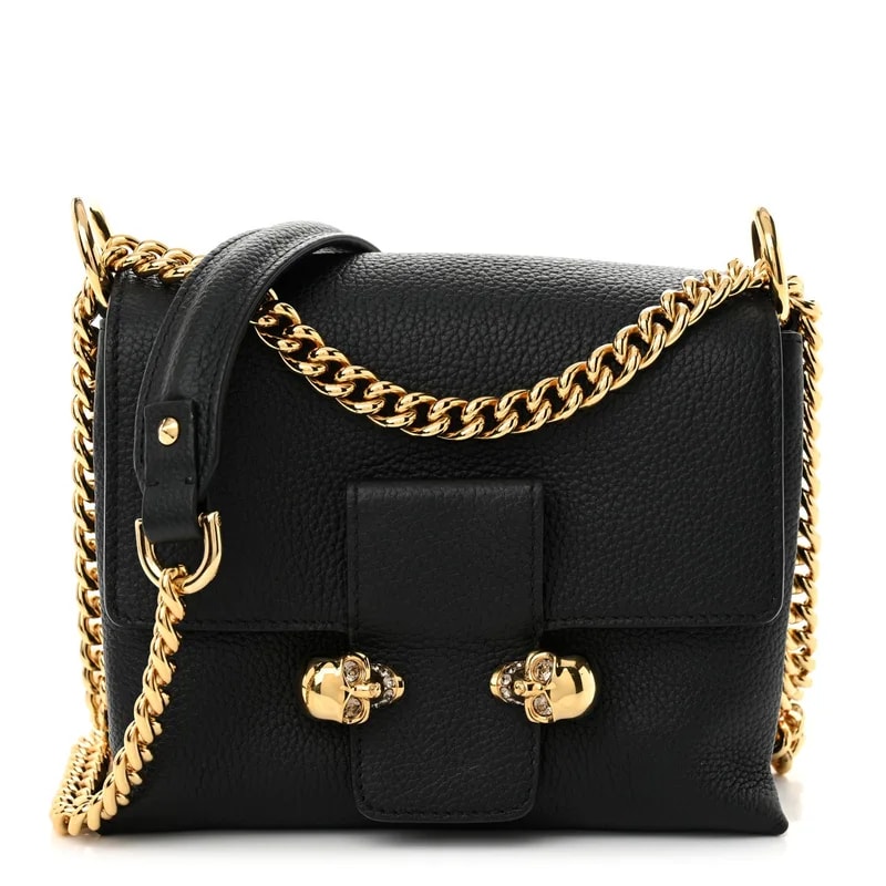 Alexander McQueen — Small Twin Skull Chain Crossbody — Handbag — resale