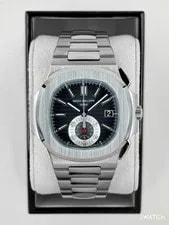 Patek Philippe — 2011 Patek Philippe Nautilus Chrono 40.5mm 5980/1A Stainless Steel Grey Dial — Watch — resale