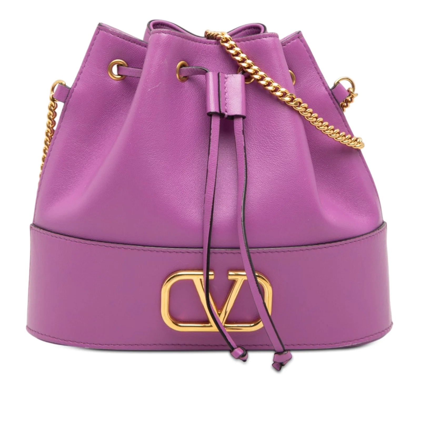Valentino — Mini VLogo Chain Bucket — Handbag — resale
