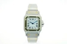 Cartier — Cartier Santos Lady 0902 Steel/gold Automatic White Dial 1990 — Watch — resale