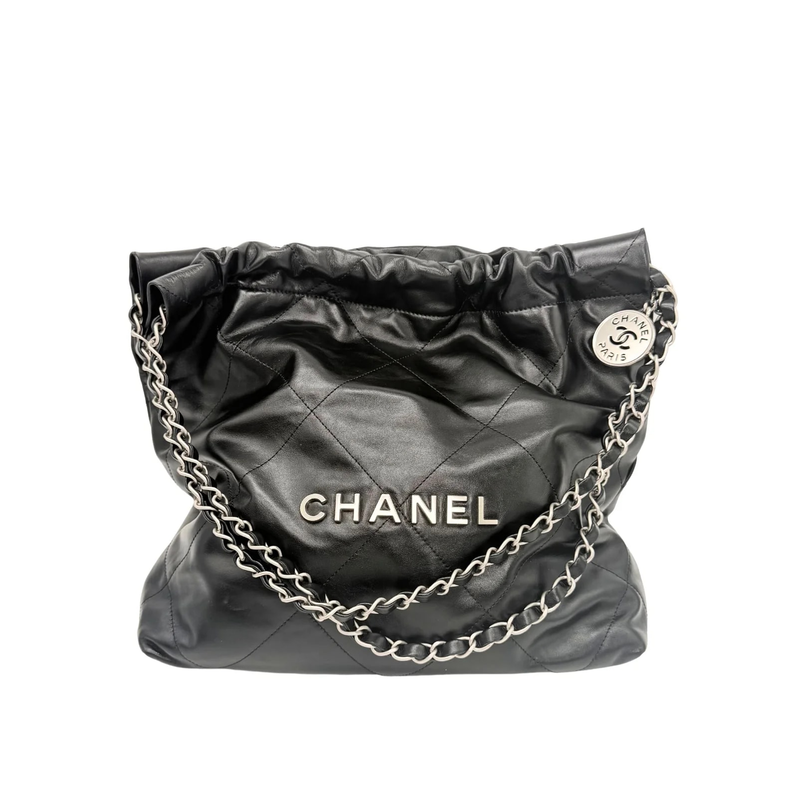 Chanel — Chanel 22 Small Rhodium Hobo — Handbag — resale