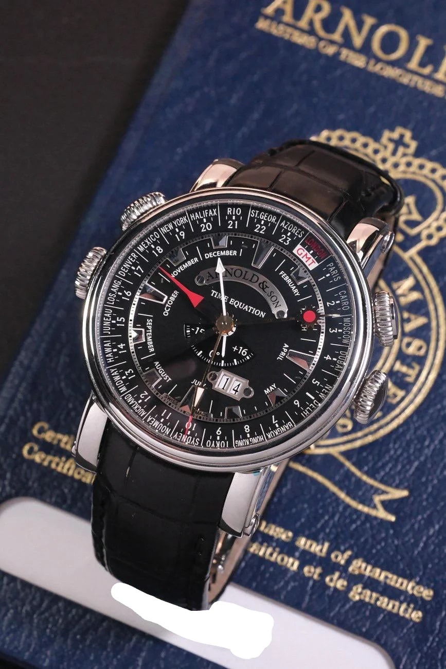 Worldofluxuryus — Arnold & Son Hornet World Timer Stainless Steel — Watch — resale