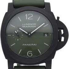 Panerai — Panerai Luminor Quaranta Carbotech PAM01526 Carbon 40mm Green Dial 2020 #LPW411 — Watch — resale