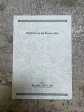 Jaeger-LeCoultre — Jaeger-LeCoultre Warranty Certificate Guarantee '98y Filled Italian Dealer Stamp — Watch — resale