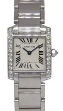 Cartier — Cartier Tank Francaise Small 18k White Gold Diamond WE1002S3 2403 — Watch — resale