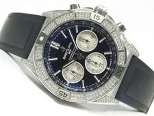 Breitling — Breitling Chrono Mat B01 44 Black Bezel Lag Diamond Boutique Limited MensAB01347 — Watch — resale