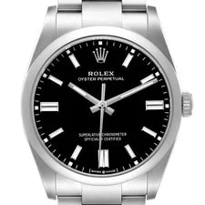 Rolex — Rolex Oyster Perpetual Steel Black Dial 126000 Box Card — Watch — resale