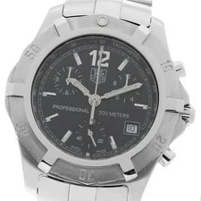Tag Heuer — TAG Heuer CN1110.BA0337 Black Quartz SS Date Chronograph — Watch — resale