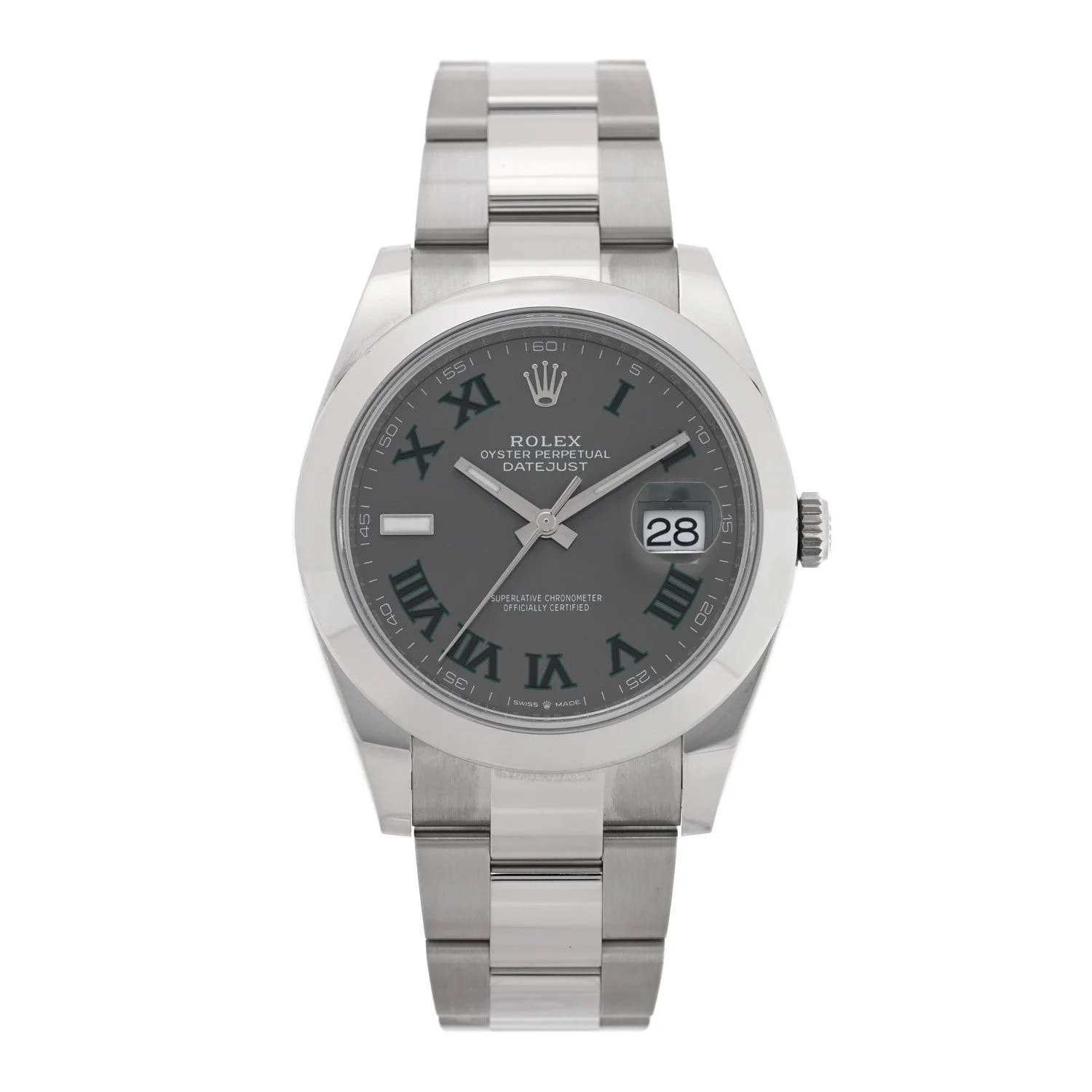 Rolex — Rolex Datejust 41 126333 Yellow Gold Stainless Steel Wimbledon Slate Dial — Watch — resale