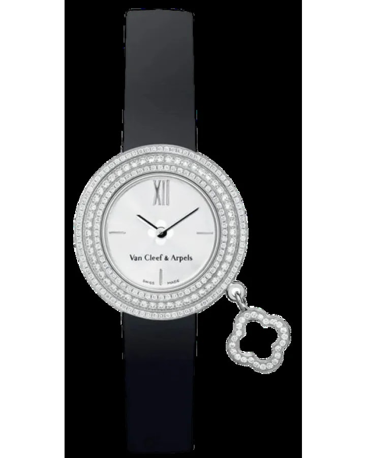 Worldofluxuryus — Van Cleef & Arpels Charms 18K White Gold & Diamonds Lady's — Watch — resale