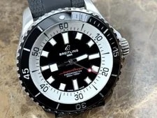 Breitling — Breitling SuperOcean 42 Automatic Black Dial on A Rubber Dive Strap Box Papers — Watch — resale