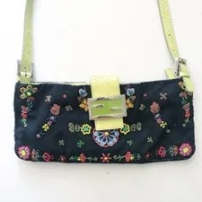Fendi — Fendi Baguette Embroidery & Crossbody — Handbag — resale