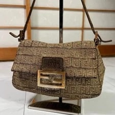Fendi — Fendi Mamma Baguette Lame 25x14x10cm — Handbag — resale