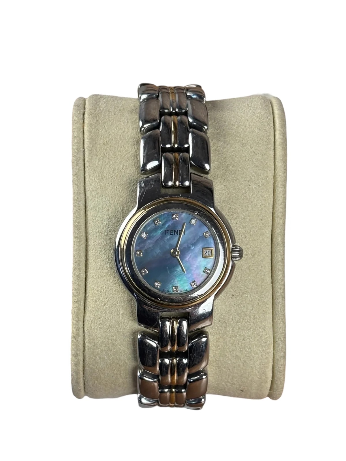 Fendi — Fendi Mother-Of-Pearl Dial Orologi Two-Tone 980L — Watch — resale