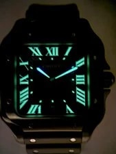 Cartier — 2024 Cartier Santos de WSSA0039 39.8mm Large Black Complete Set — Watch — resale