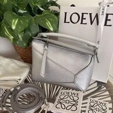 Loewe — Loewe Current Item/ Puzzle Mini Laminate Ram Limited Edition VH — Handbag — resale