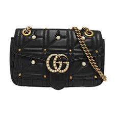 Gucci — Gucci GG Marmont Logo Decorated Chain - Very Good #1A2JHKS — Handbag — resale