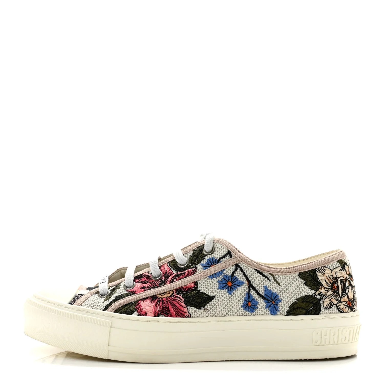 Dior — Floral Embroidered Walk'N'Dior Low Top 38.5 — Sneaker — resale