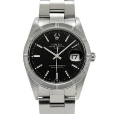 Rolex — Rolex Oyster Perpetual Date 15210 Black — Watch — resale