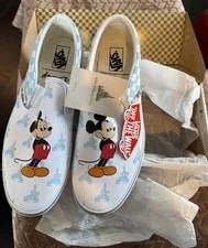 VANS — Disney Parks 2022 50th Anniversary Magic Vans Slip on Shoes Size 11 New in Stock — Sneaker — resale