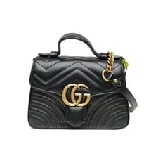 Gucci — Gucci Chevron GG Marmont Mini Top Handle ' - Very Good #1U8CDTV — Handbag — resale