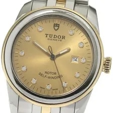 Tudor — Tudor Glamor Date 53003 11P Diamond YG2 Tone Automatic Watch_863552 — Watch — resale