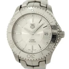 Tag Heuer — TAG Heuer Link Date Quartz Stainless Steel Silver Dial — Watch — resale