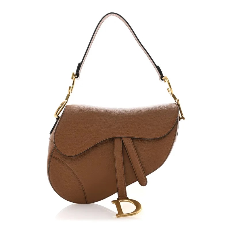 Dior — Grained Saddle Golden Saddle — Handbag — resale