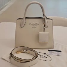 Prada — Authentic Prada Monochrome Small 1BA156 — Handbag — resale