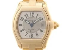 Cartier — Cartier Roadster LM W62003V1 K18Yellow Gold 38mm Silver Dial Automatic #DW021 — Watch — resale
